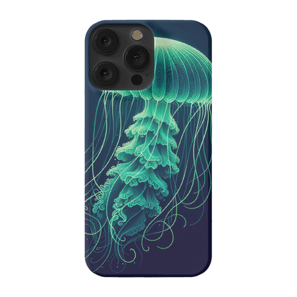 Glowing Green Jellyfish | Phone Case