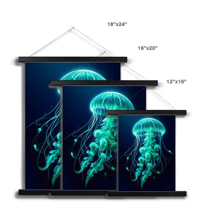 Glowing Jellyfish | Hanging Print