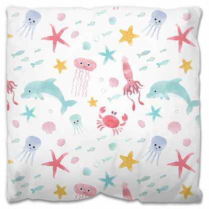 Watercolor Sealife | Outdoor Pillow