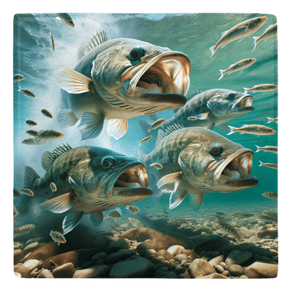 Freshwater fish swimming in an underwater scene, perfect fish décor for vibrant aquatic-themed spaces.