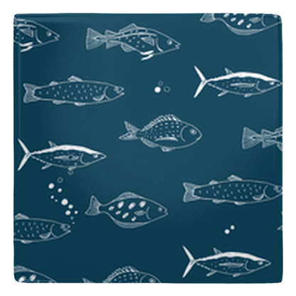 Decorative fish décor metal magnet with charming sealife sketch pattern, perfect for adding oceanic charm to your space.