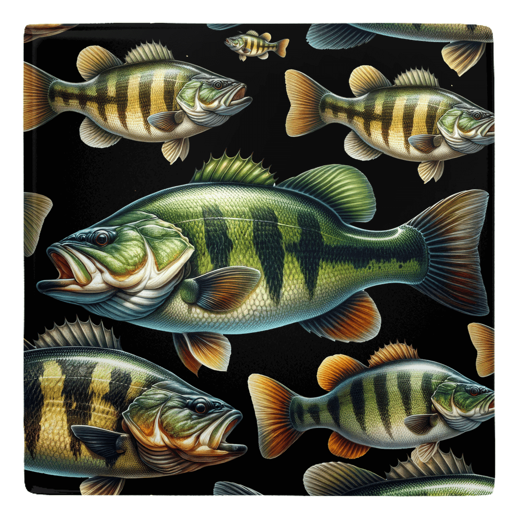 Vibrant largemouth bass metal magnets, perfect fun fridge décor for fishing lovers.