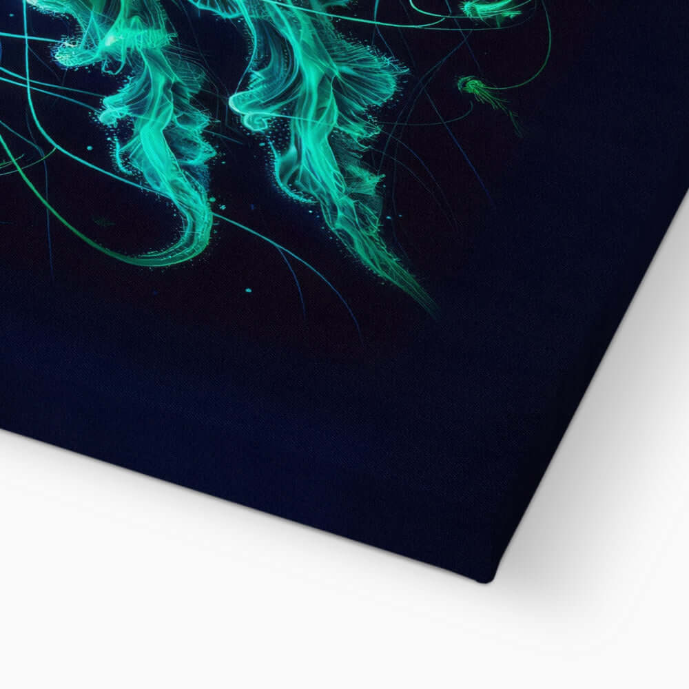 Glowing Jellyfish | Wrapped Canvas