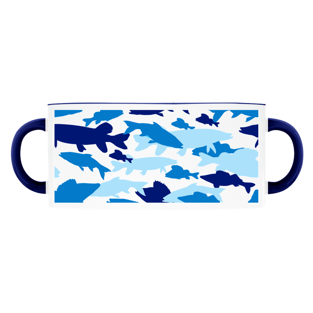 Fish Blue Camo Mug | 15 oz