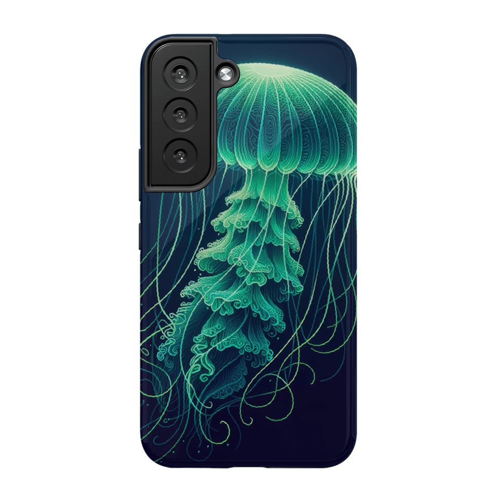 Glowing Green Jellyfish | Phone Case