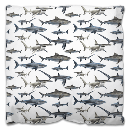 Shark Species Design |Outdoor Pillow