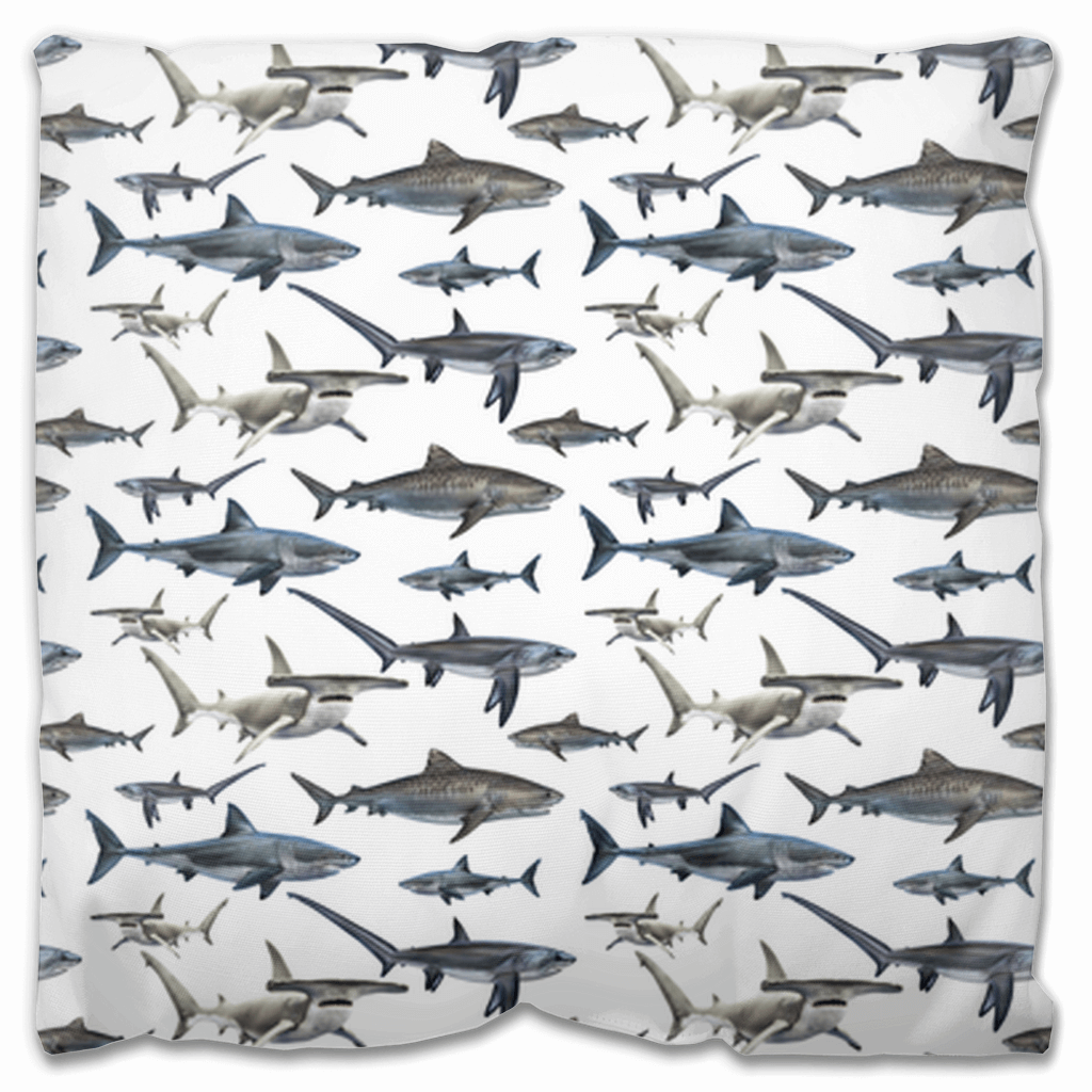 Shark Species Design |Outdoor Pillow