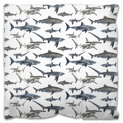 Shark Species Design |Outdoor Pillow