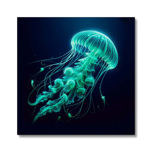 Glowing Jellyfish | Wrapped Canvas