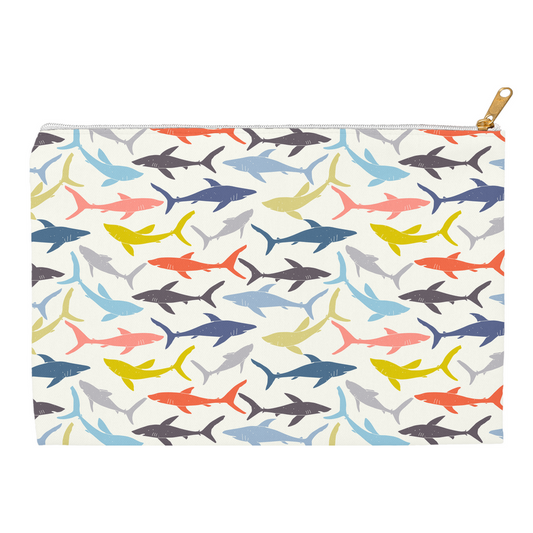 Colorful Sharks | Pencil Case | Pouch