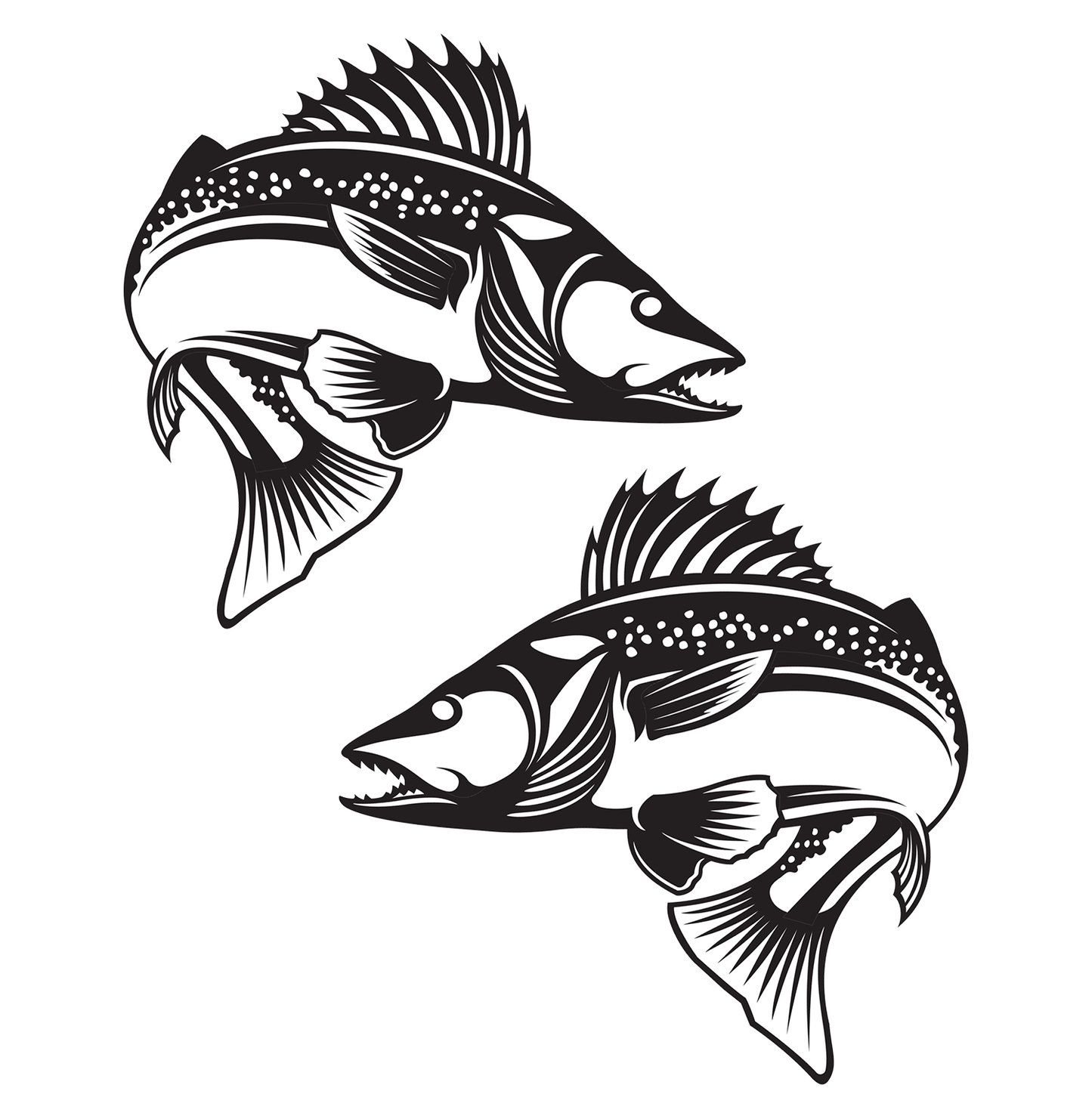 Walleye Decals left and Right facing.