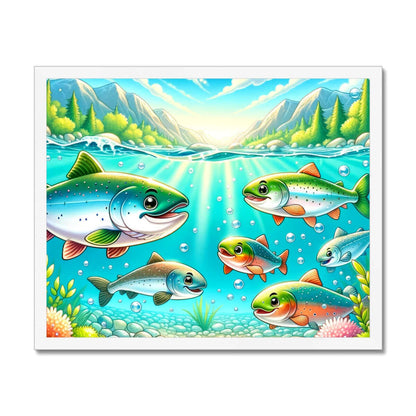 Salmon Children's Design | Framed Print