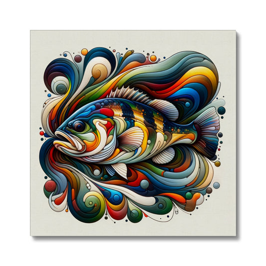 Largemouth Bass Abstract | Canvas
