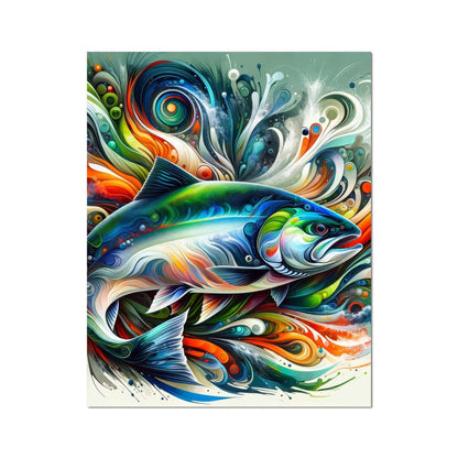 Salmon Abstract | Art Print