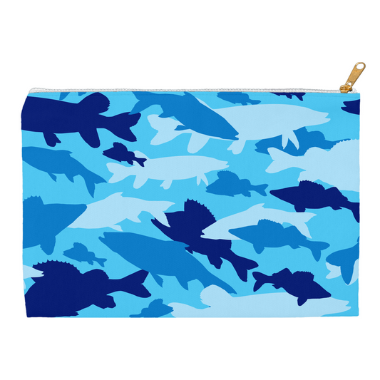 Fish Camo Blue | Pencil Case | Pouch