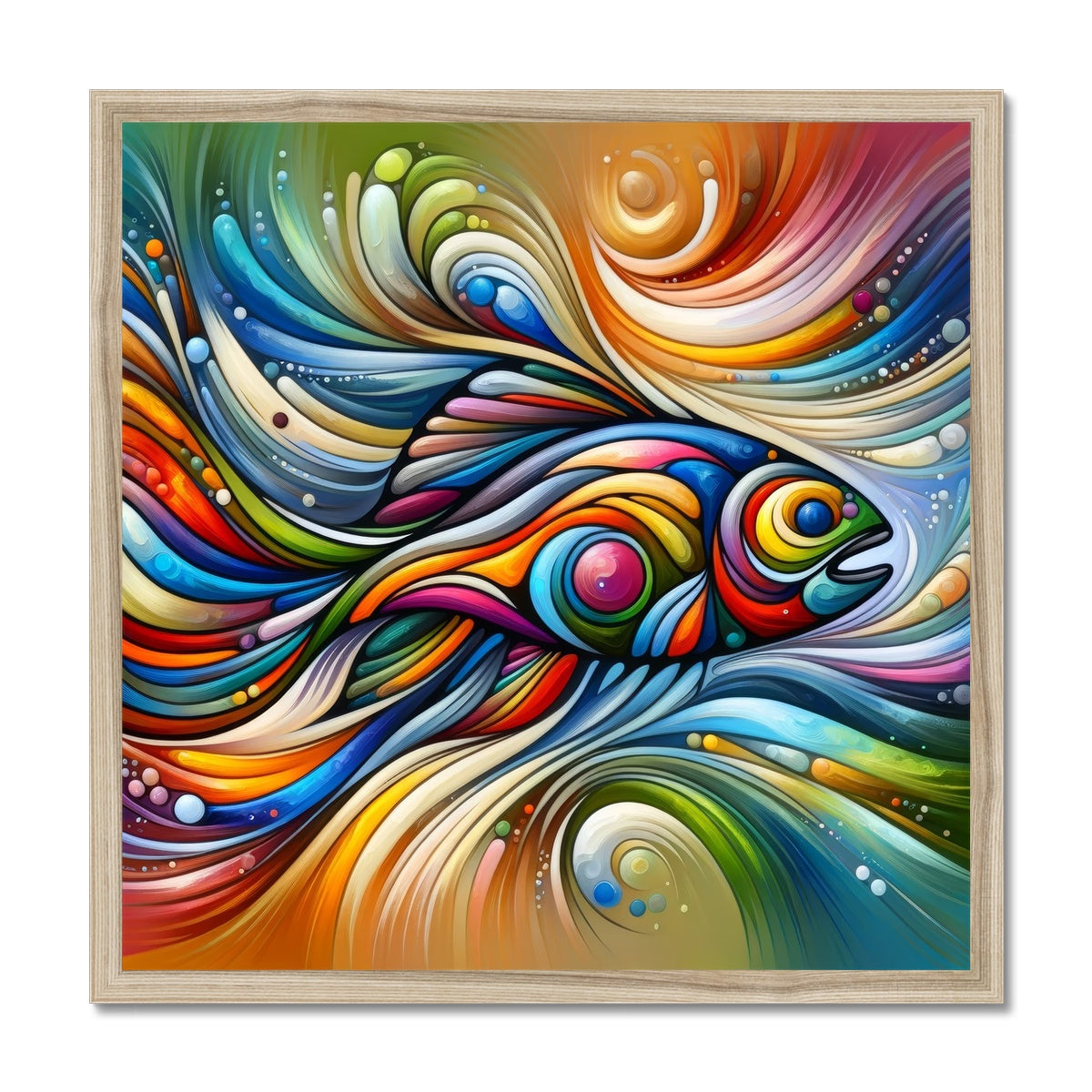 Trout Abstract Art | Framed Print
