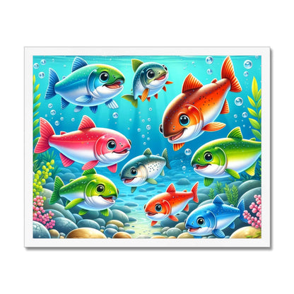 Salmon Children's Design | Framed Print