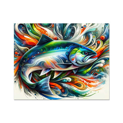 Salmon Abstract | Art Print