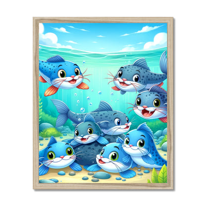 Catfish Children's Design | Framed Poster