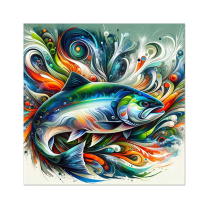 Salmon Abstract | Art Print