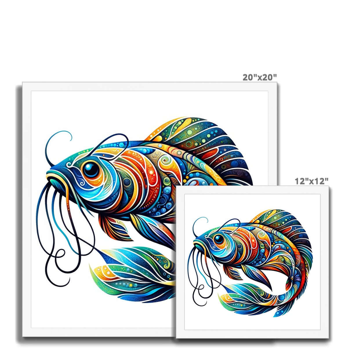 Catfish Abstract | Framed Print