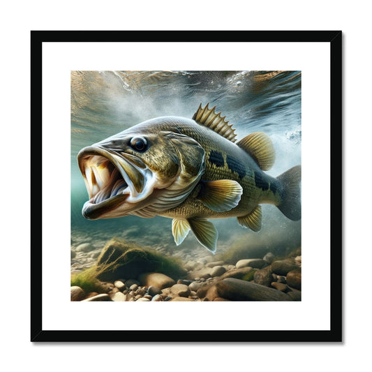 Largemouth Bass | Framed and Mounted Print