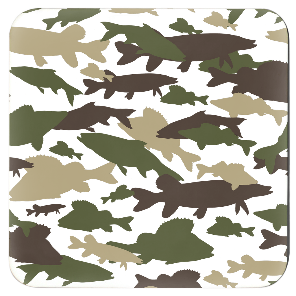 Fish Camo coasters pack of four. Coaster 4.