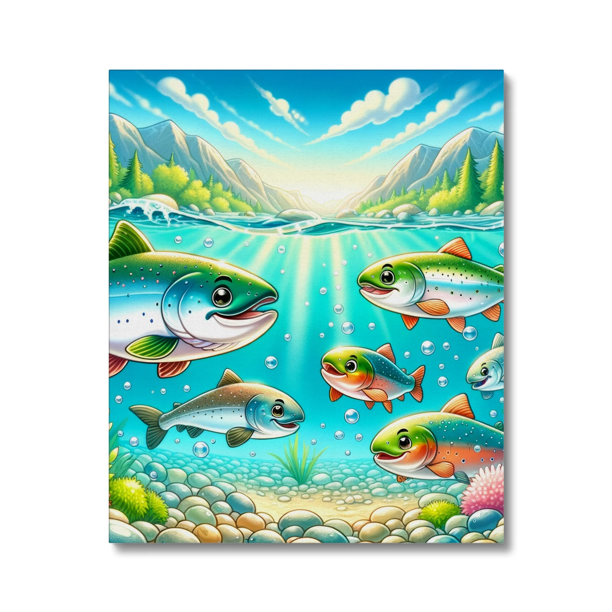Salmon Children's Design | Canvas