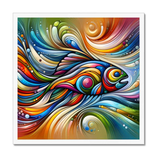 Trout Abstract Art | Framed Print