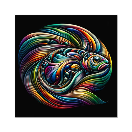 Rainbow Trout Abstract Art | Poster