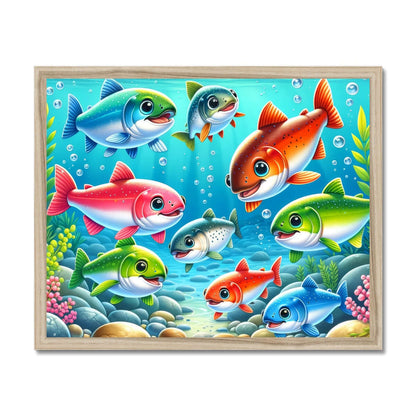 Salmon Children's Design | Framed Print