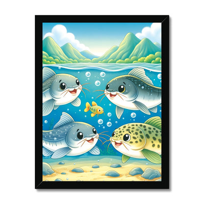 Catfish Children's Design | Framed Poster