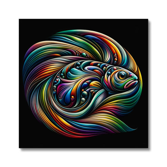 Rainbow Trout Abstract Art | Canvas