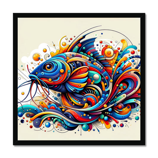 Catfish Abstract  | Framed Poster