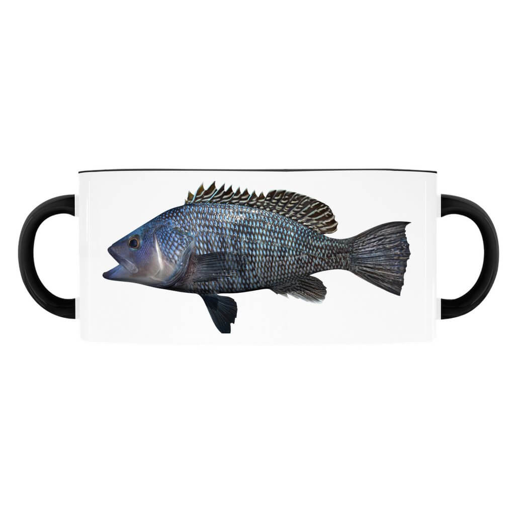 Black Seabass Mug Large - 15oz - madfishlab.com