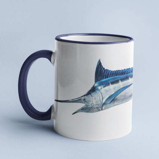 Blue Marlin Mug Large - 15oz - madfishlab.com