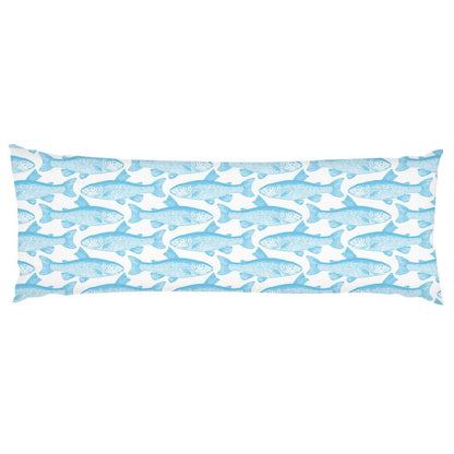 Blue Mullet Fish Body Pillow - madfishlab.com