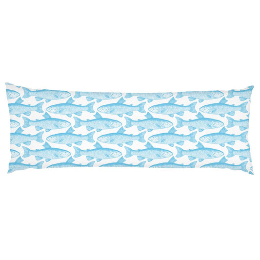 Blue Mullet Fish Body Pillow - madfishlab.com
