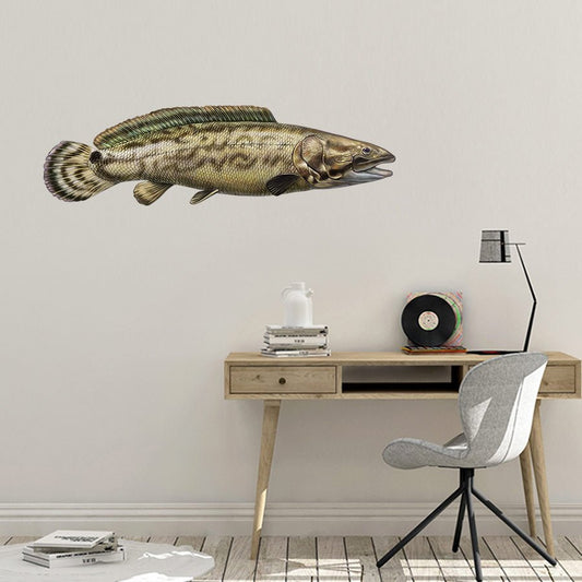 Bowfin Wall Decals | 40"-60" | Left/Right Facing - madfishlab.com