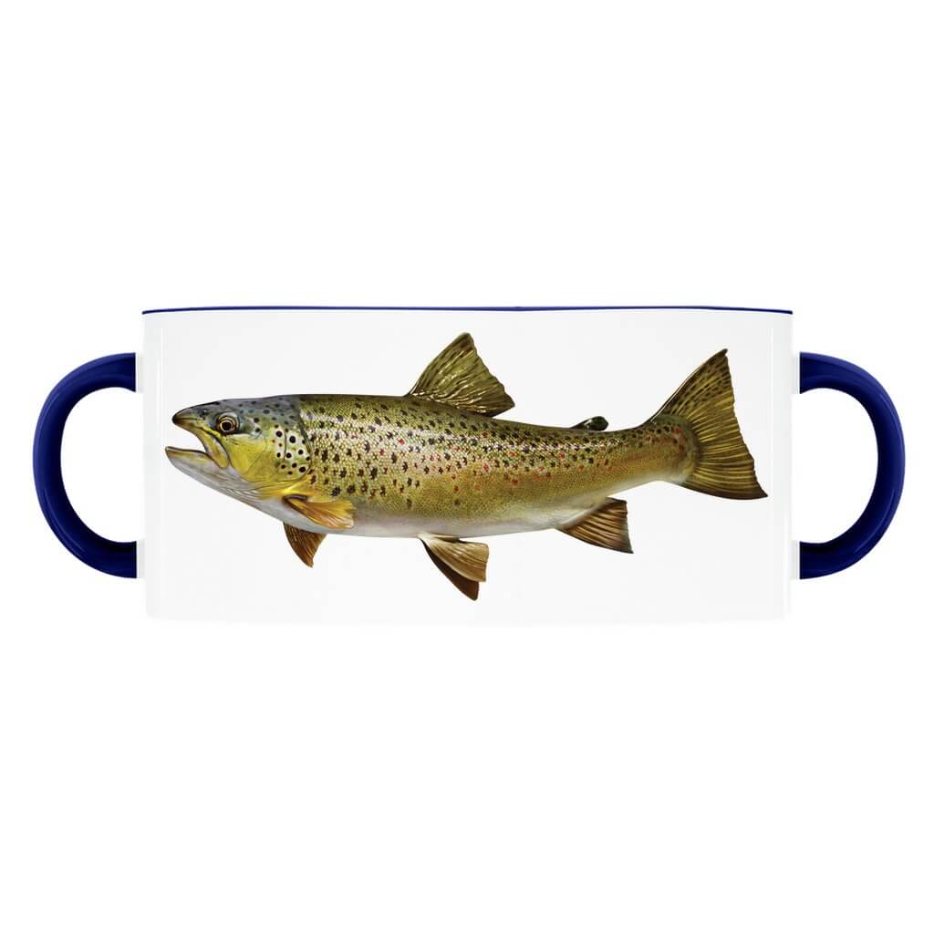 Brown Trout Mug Large - 15oz - madfishlab.com