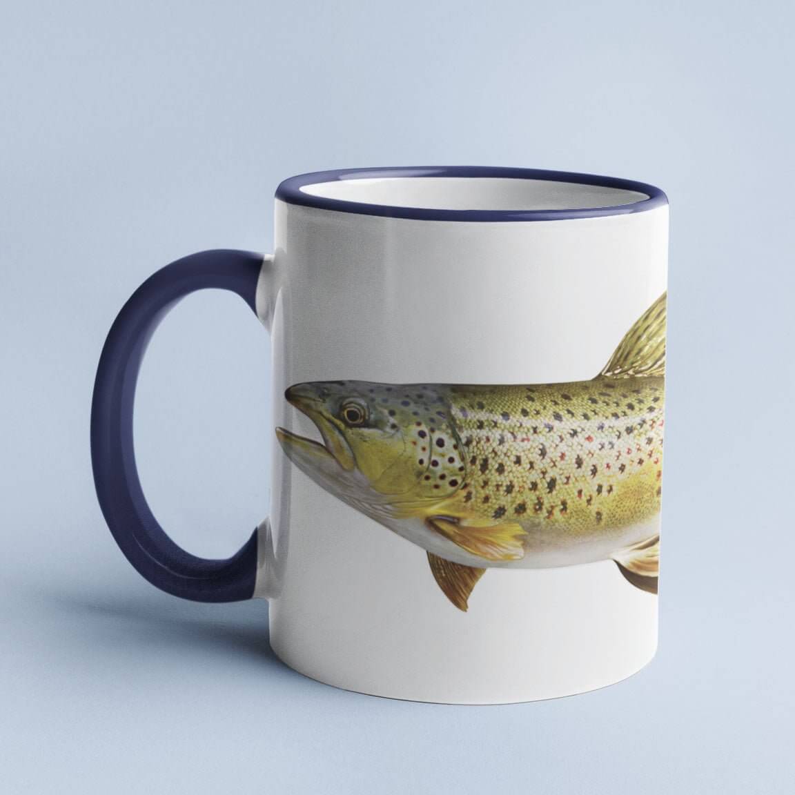 Brown Trout Mug Large - 15oz - madfishlab.com