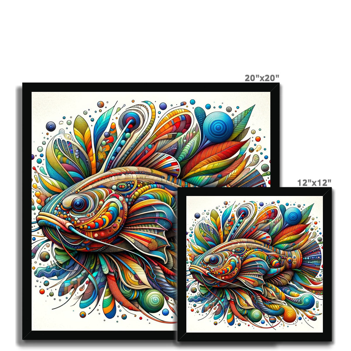 Catfish Abstract | Framed Print