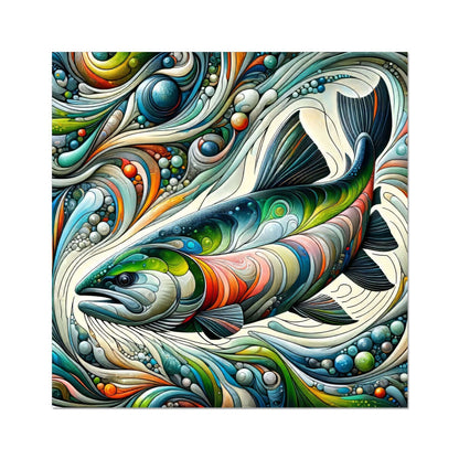 Salmon Abstract | Art Print