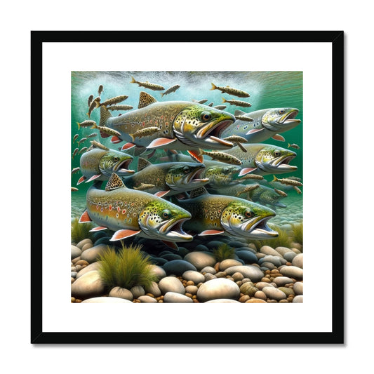 Brook Trout | Framed and Mounted Print
