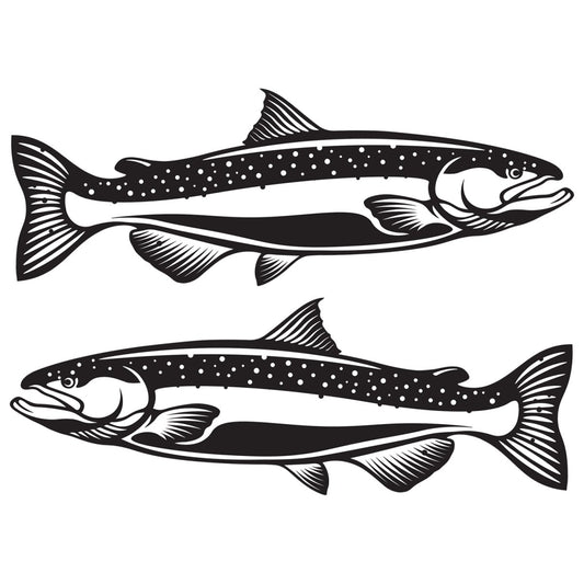 Chinook Salmon Decals | 12"-60" | Left/Right Facing - madfishlab.com