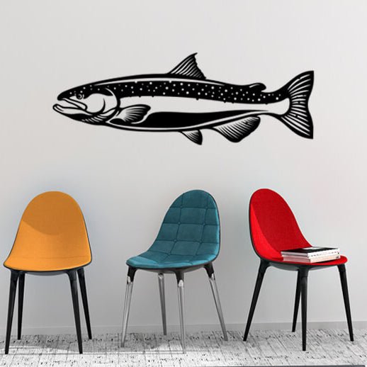 Chinook Salmon Wall Decal | 40"- 70" | Many Colors | Left/Right Facing - madfishlab.com