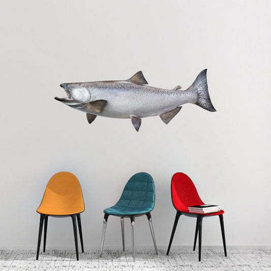 Chinook Salmon Wall Decals | 40"-60" | Left/Right Facing - madfishlab.com