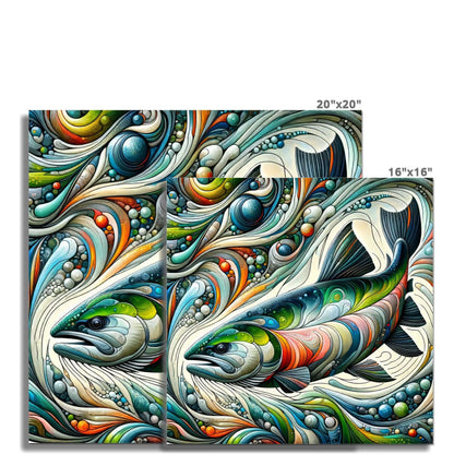 Salmon Abstract | Art Print