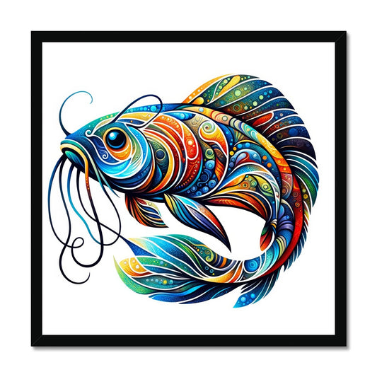 Catfish Abstract | Framed Poster