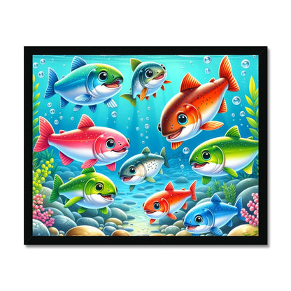 Salmon Children's Design | Framed Print